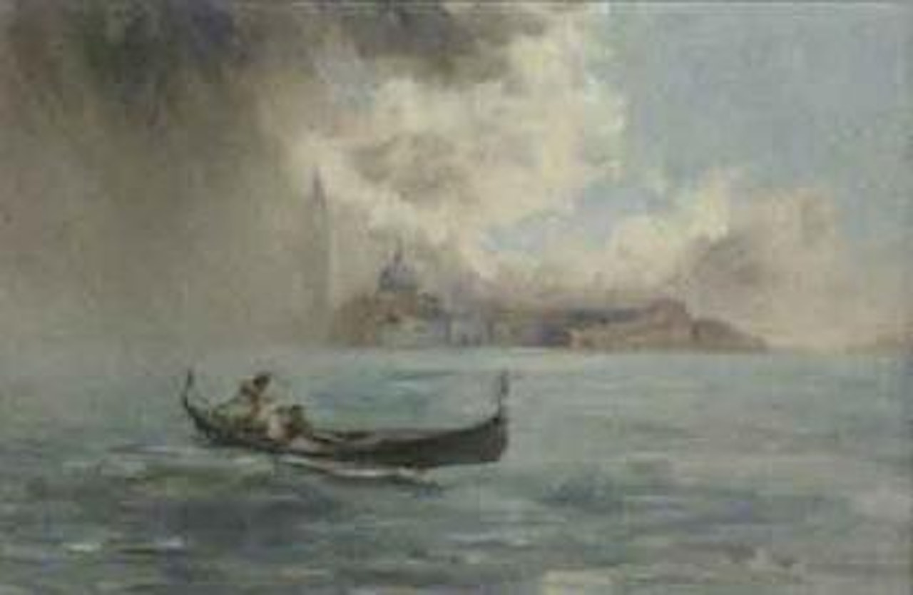 Venice gondolier by James Mcbey