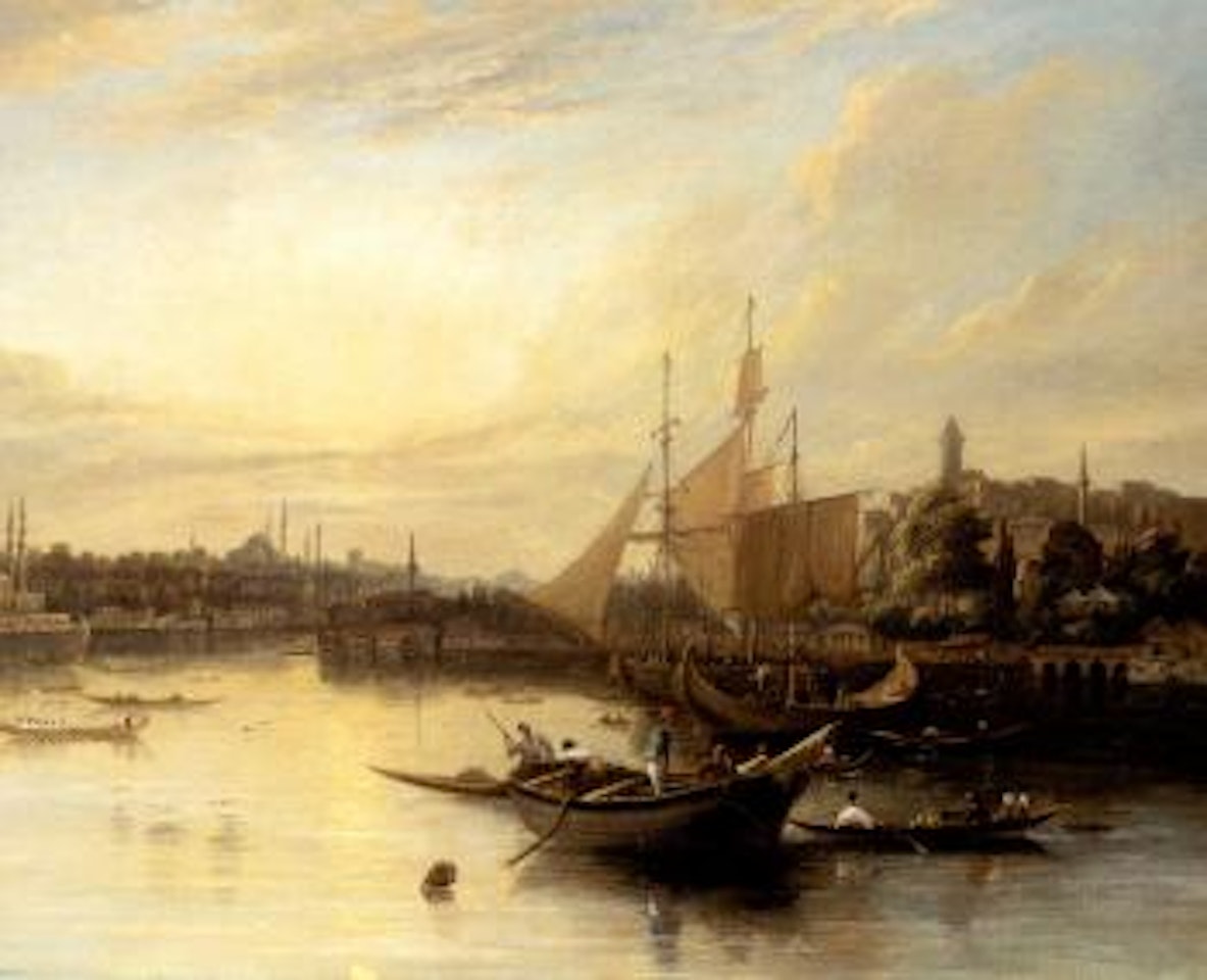 Shipping on the Golden Horn, Constantinople by Continental School