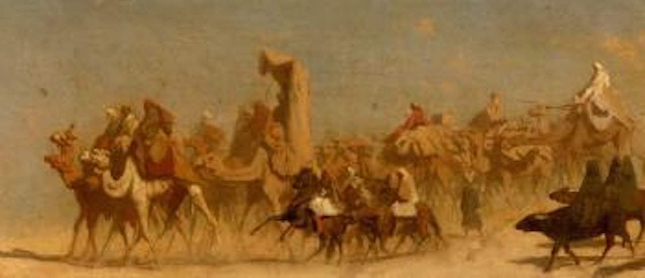 Caravane dans le desert by Jean Léon Gérome