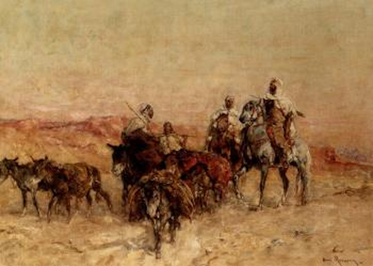 Un convoi dans le sud oranais by Henri Émilien Rousseau