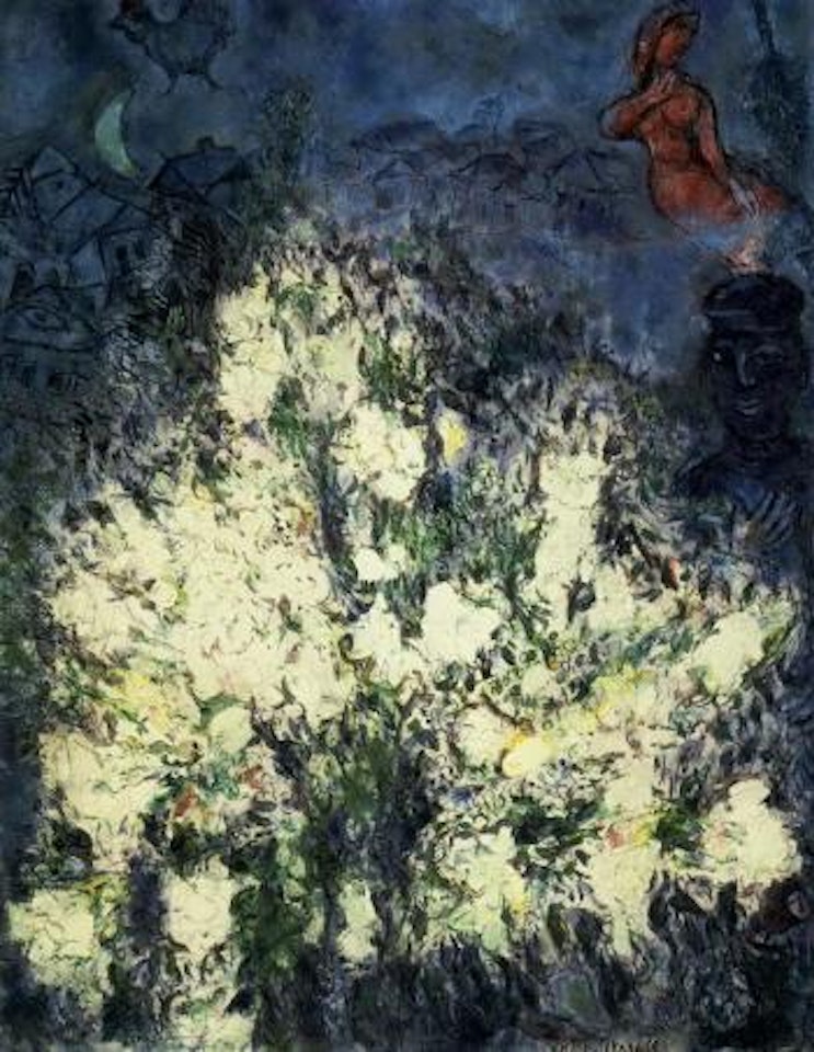 Le buisson en fleurs by Marc Chagall