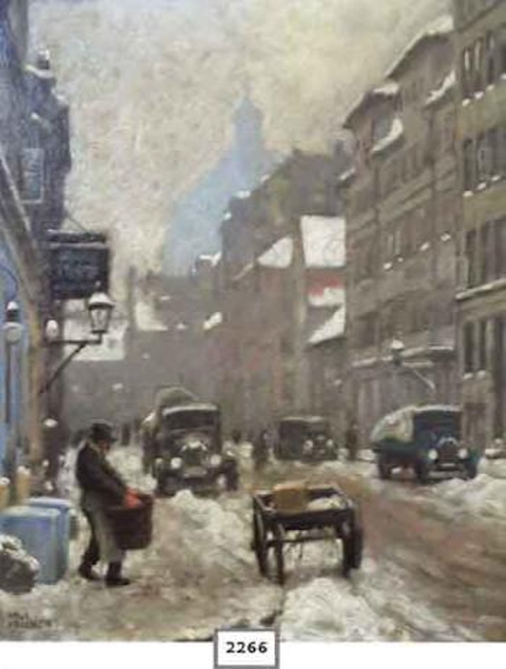 Winter's day in Bredgade by Paul Fischer