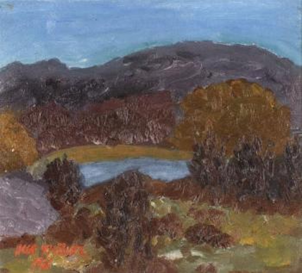 Coastal landscape with bay, Koster by Inge Schiöler
