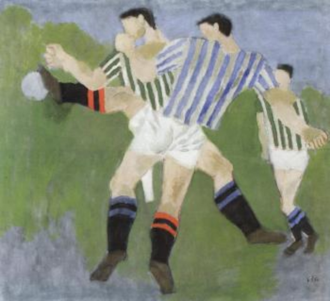 Football players by Ragnar Sandberg
