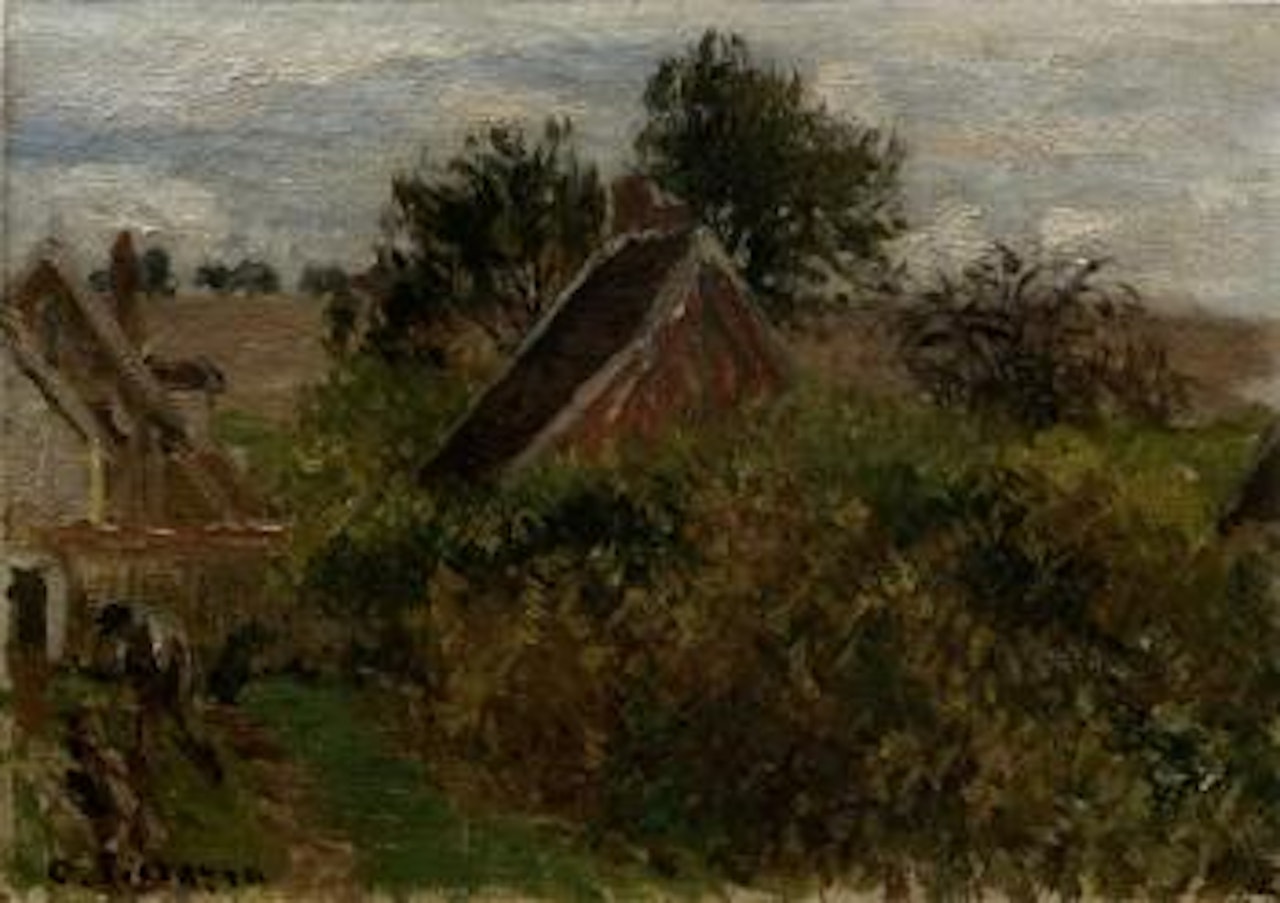 Jardin a eragny by Camille Pissarro