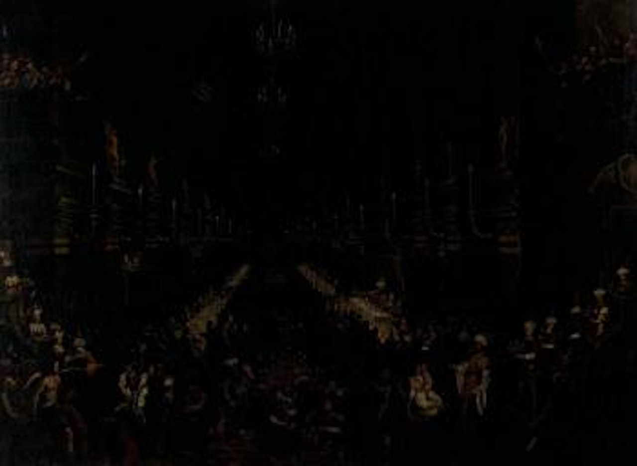Balthazar's dinner by Spanish School