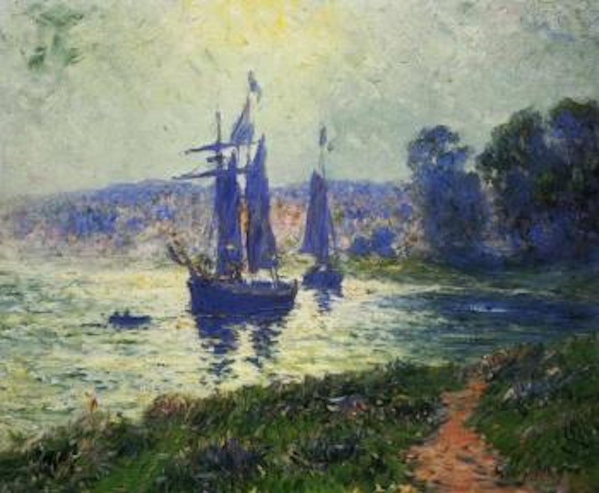 Quimper, la riviere by Henry Moret