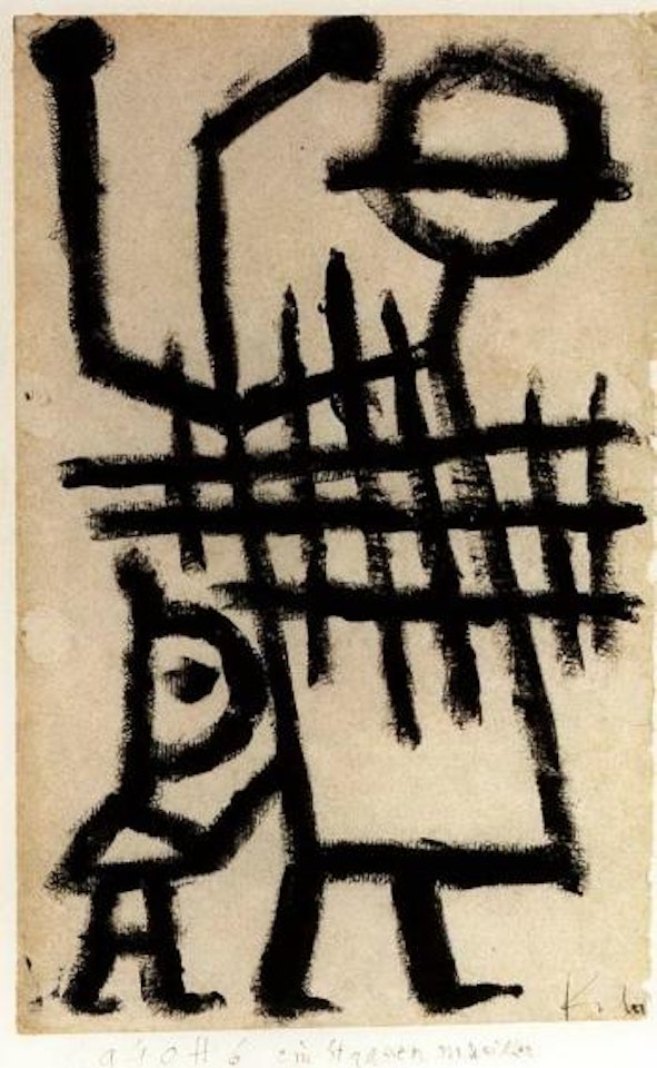 Ein Strassenmusiker by Paul Klee