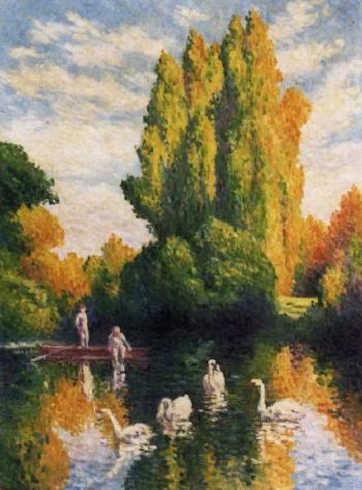 Peupliers, Automne by Maximilien Luce