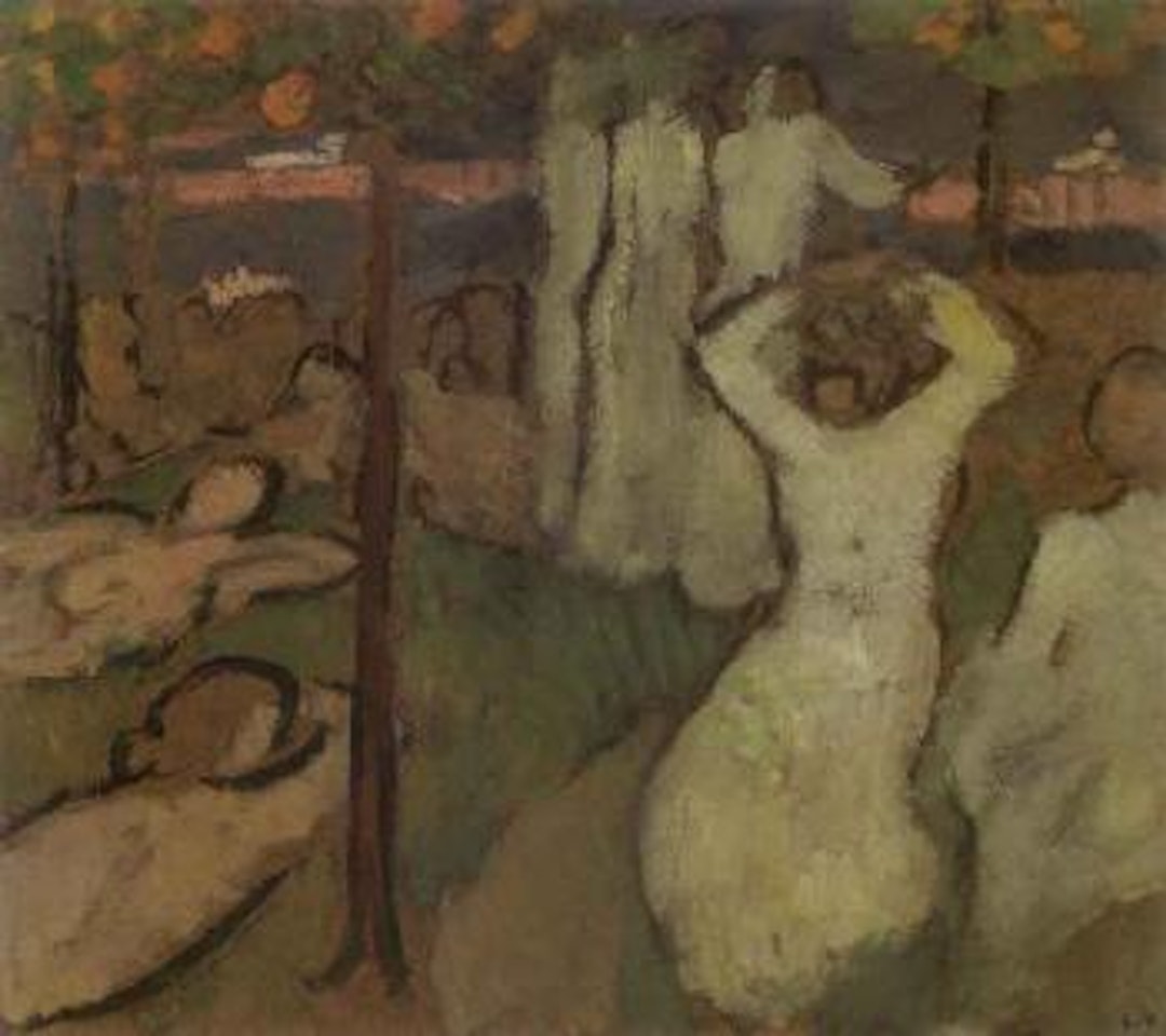 Personnages au bord de la riviere by Louis Valtat