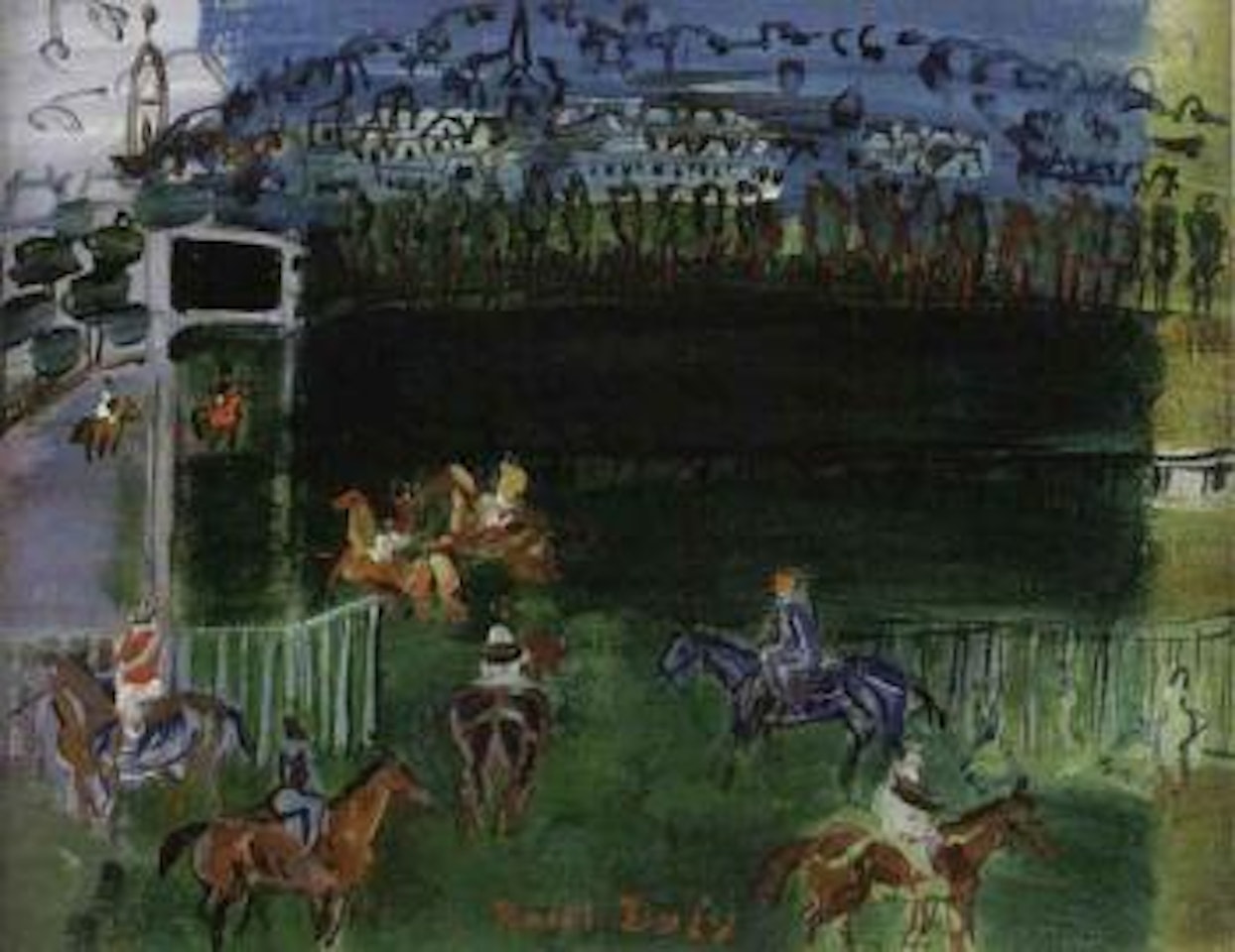 Courses a Deauville by Raoul Dufy