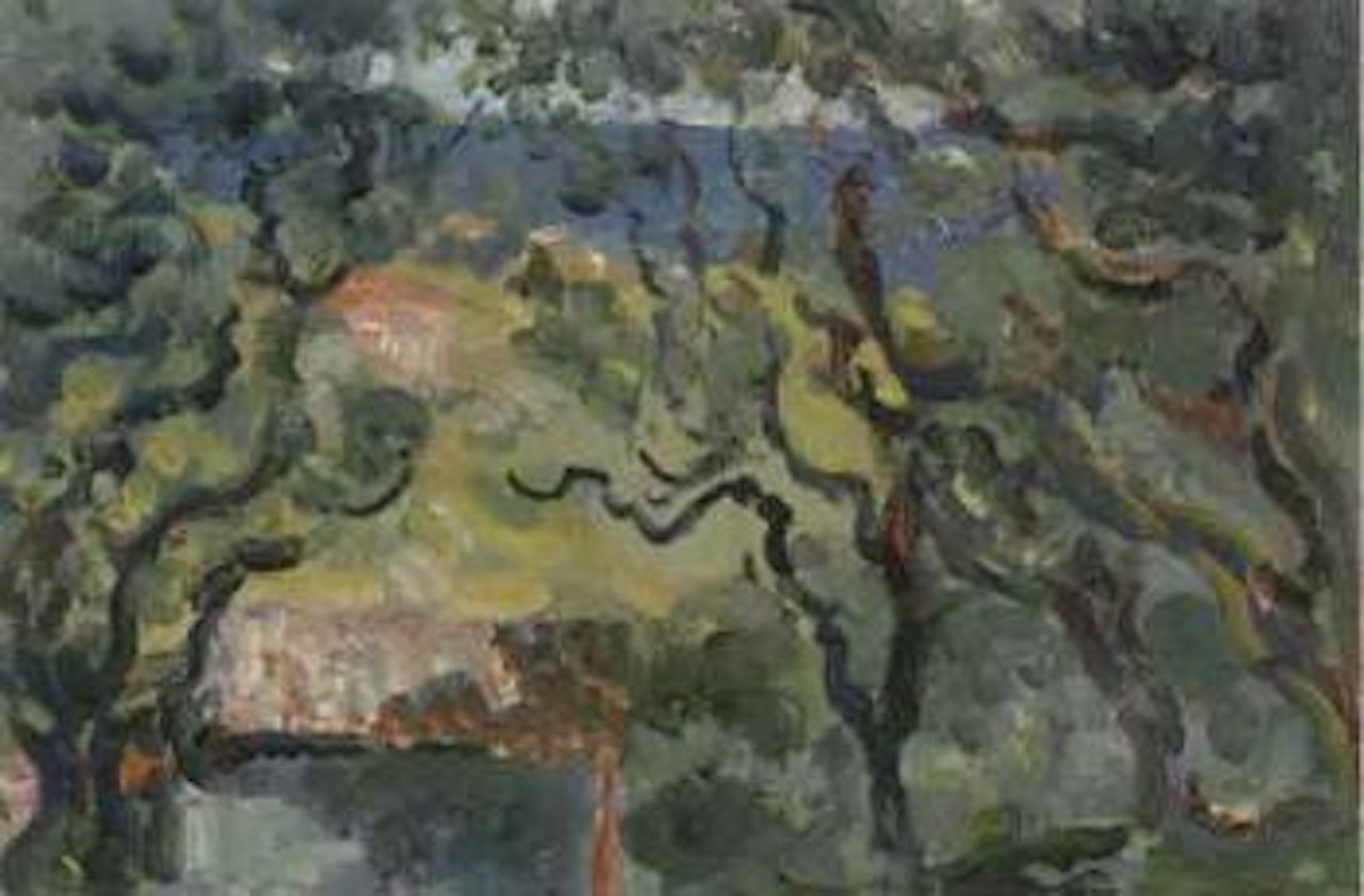 Paysage - Les collettes a Cagnes by Louis Valtat