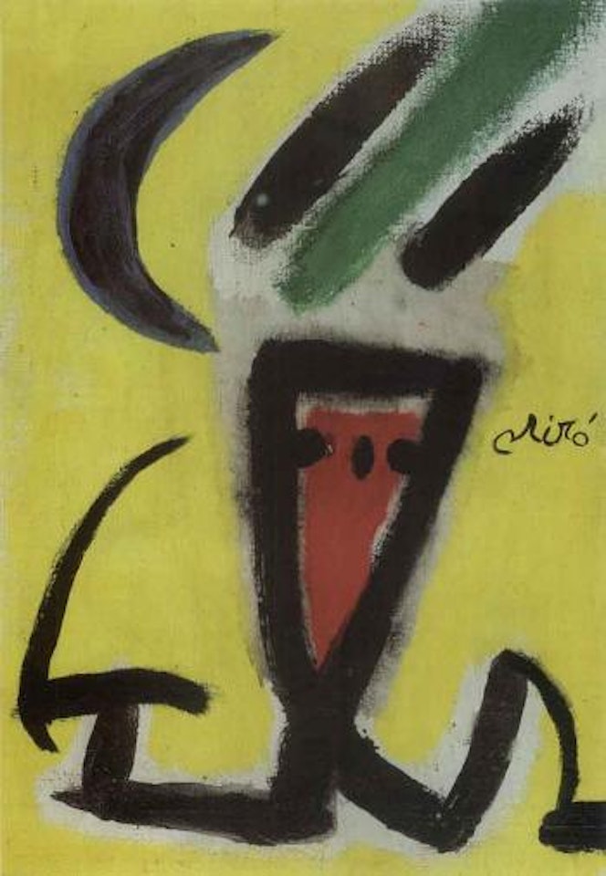 Femme devant la lune by Joan Miró