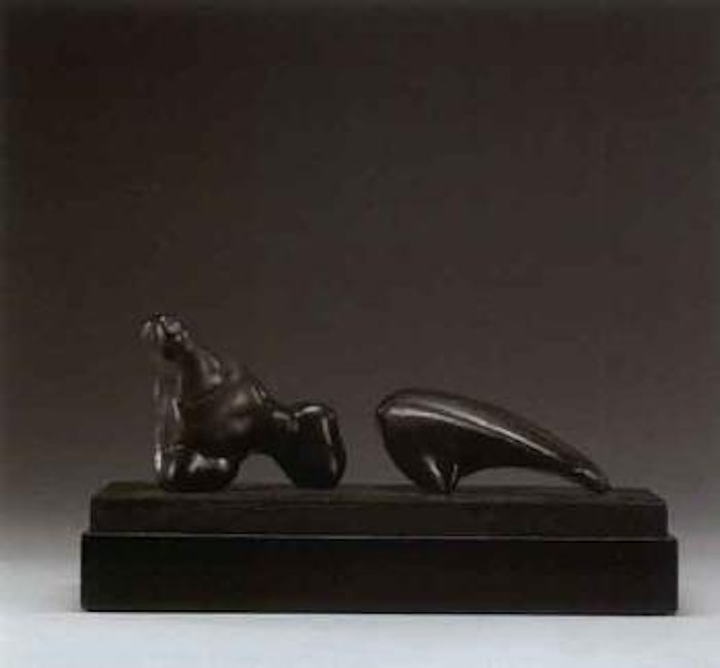 Two piece reclining figure arch by Henry Moore