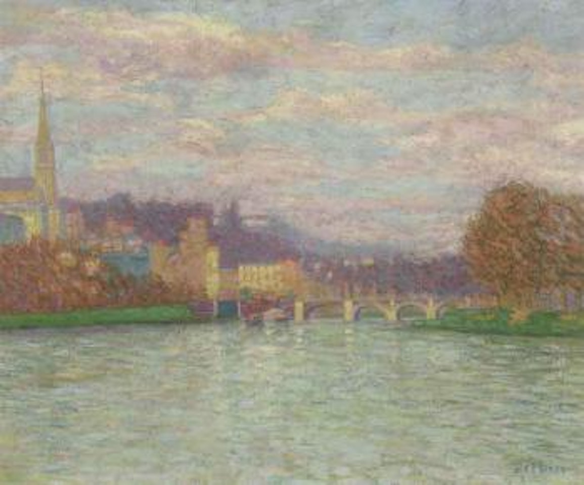 Apres la pluie a la Roche-Guyon by Auguste Herbin