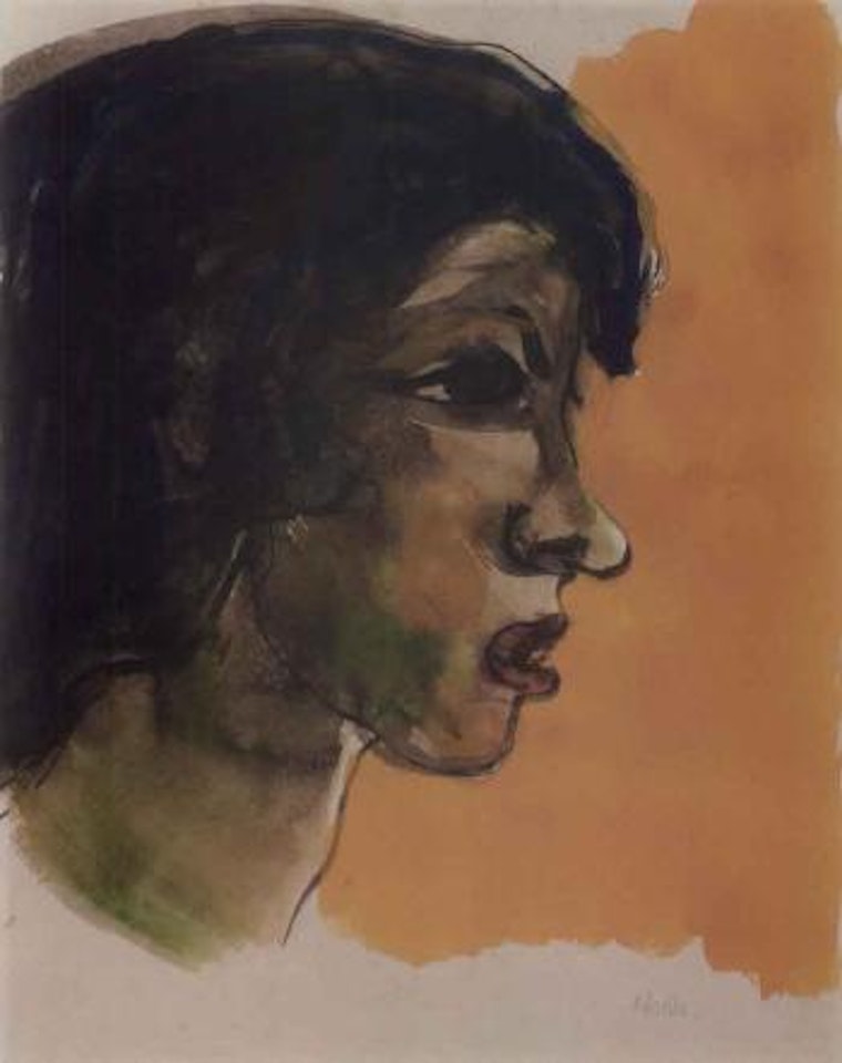 Head of a South Pacific Girl by Emil Nolde