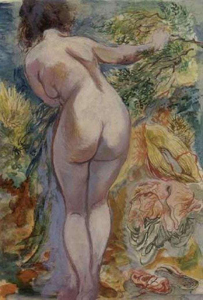 On the Beach by George Grosz