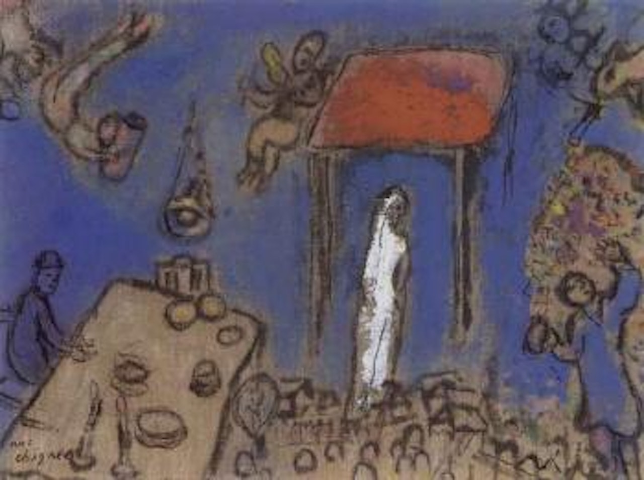 Autour de Baldaquin by Marc Chagall