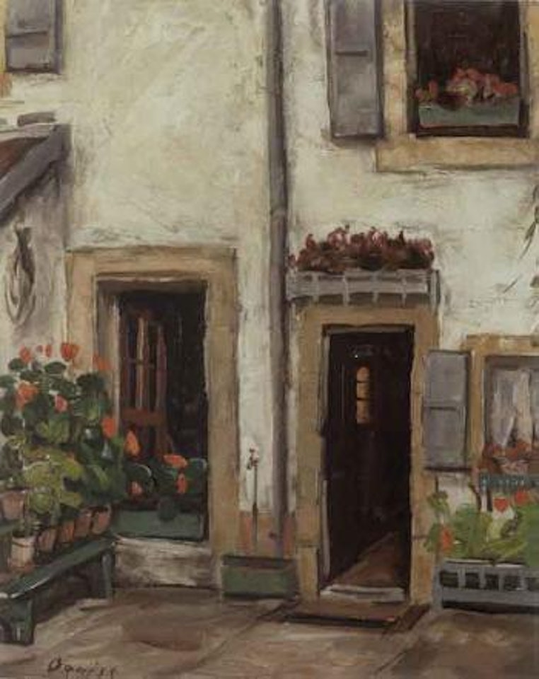 Cour fleurie by Takanori Oguiss