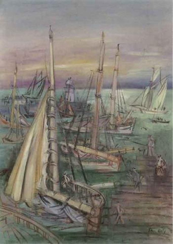 Port de peche by Jean Dufy
