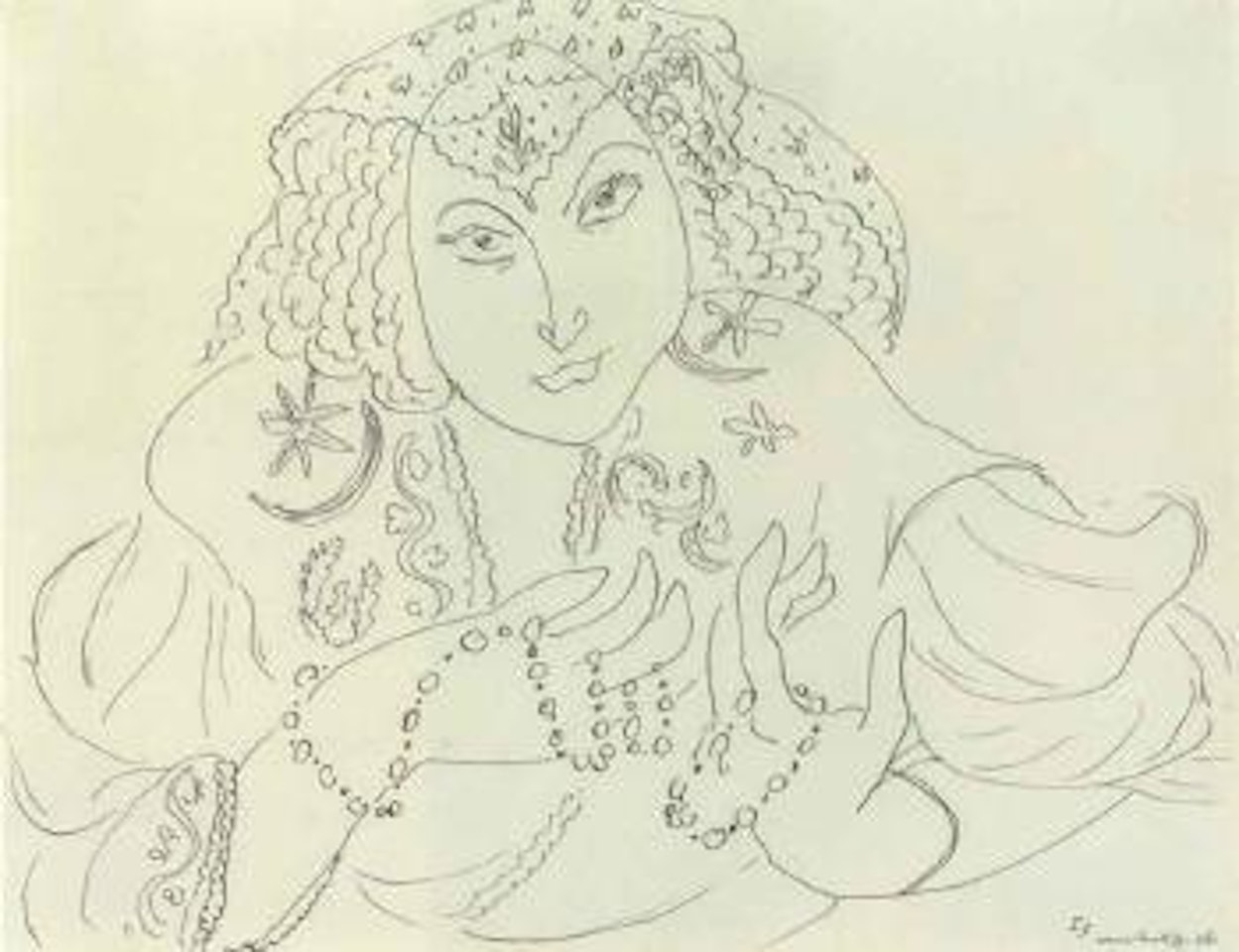 Themes et variations - Buste de femme by Henri Matisse