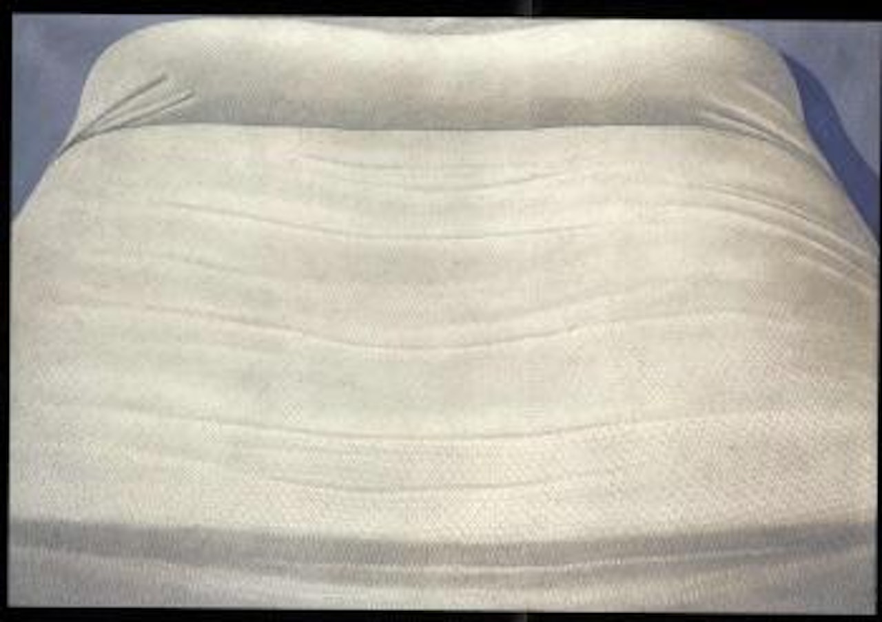White bed by Domenico Gnoli