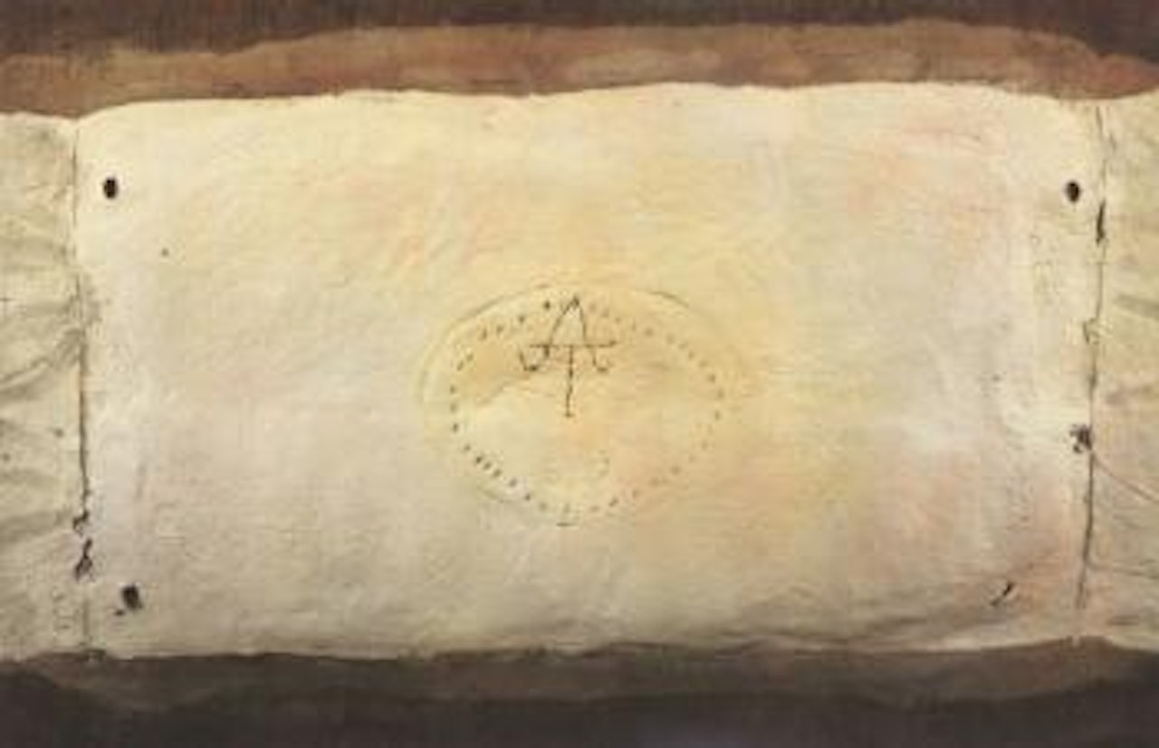 Blanca con iniciales by Antoni Tapies