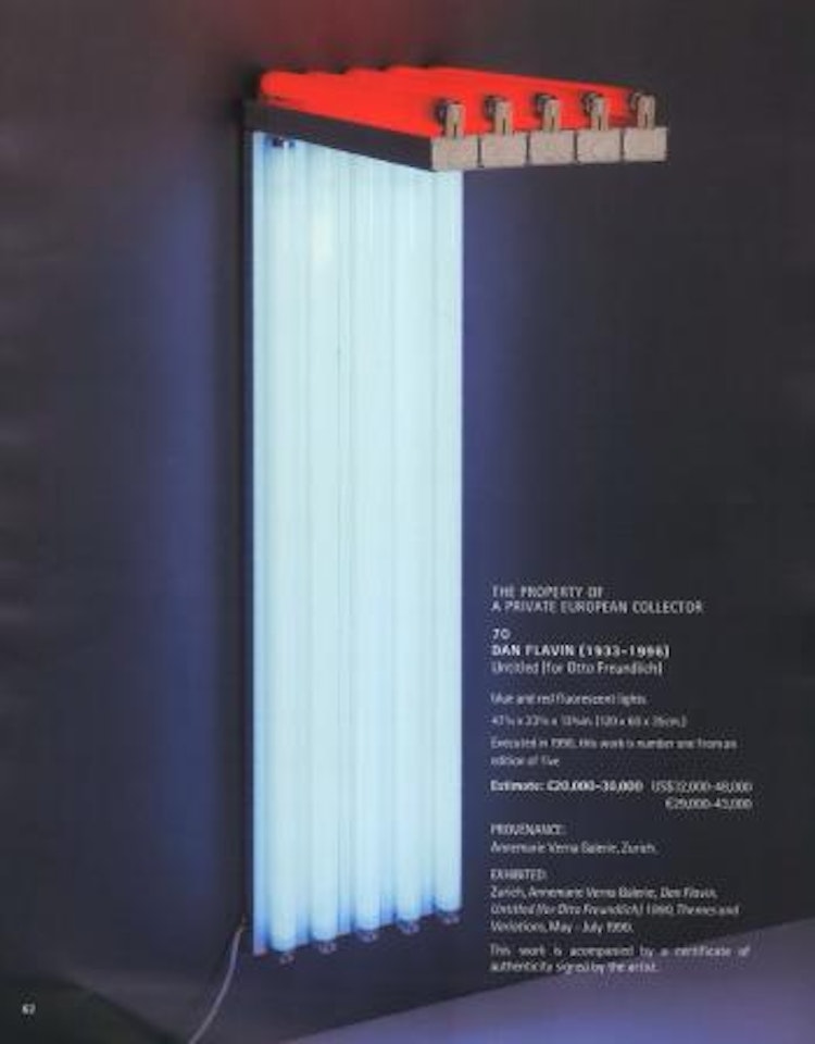 Untitled, for Otto Freundlich by Dan Flavin