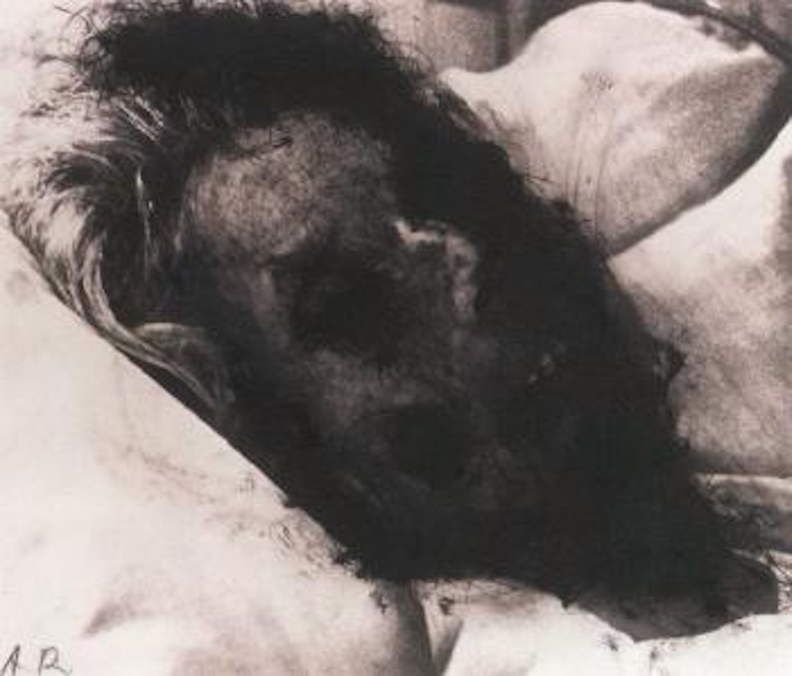 Totenuberzeichnung by Arnulf Rainer