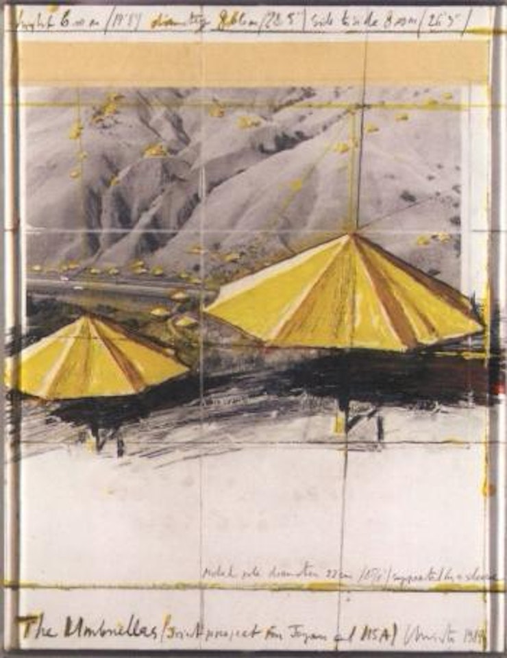 Umbrellas, joint project from Japan and USA by Christo