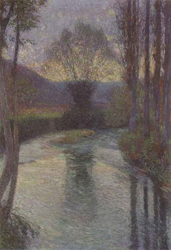 Saule se refletant dans la vert by Henri Jean Guillaume Martin