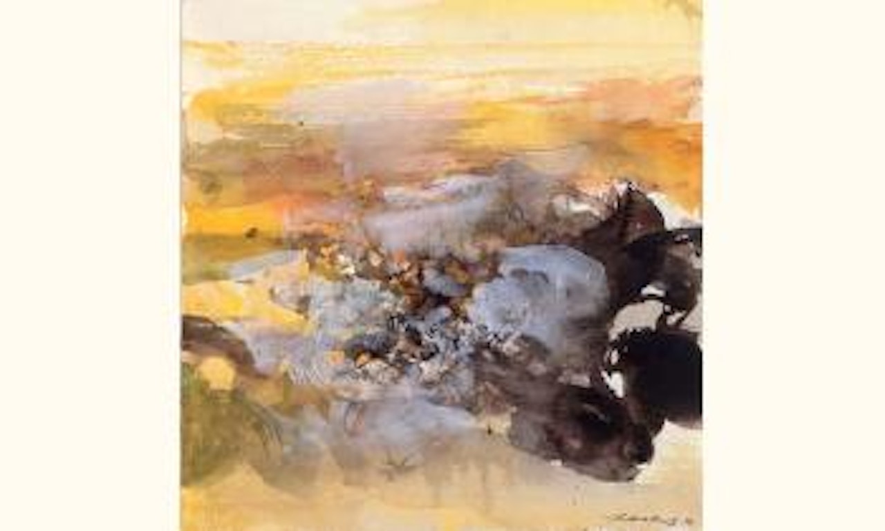 Composition by Zao Wou-Ki