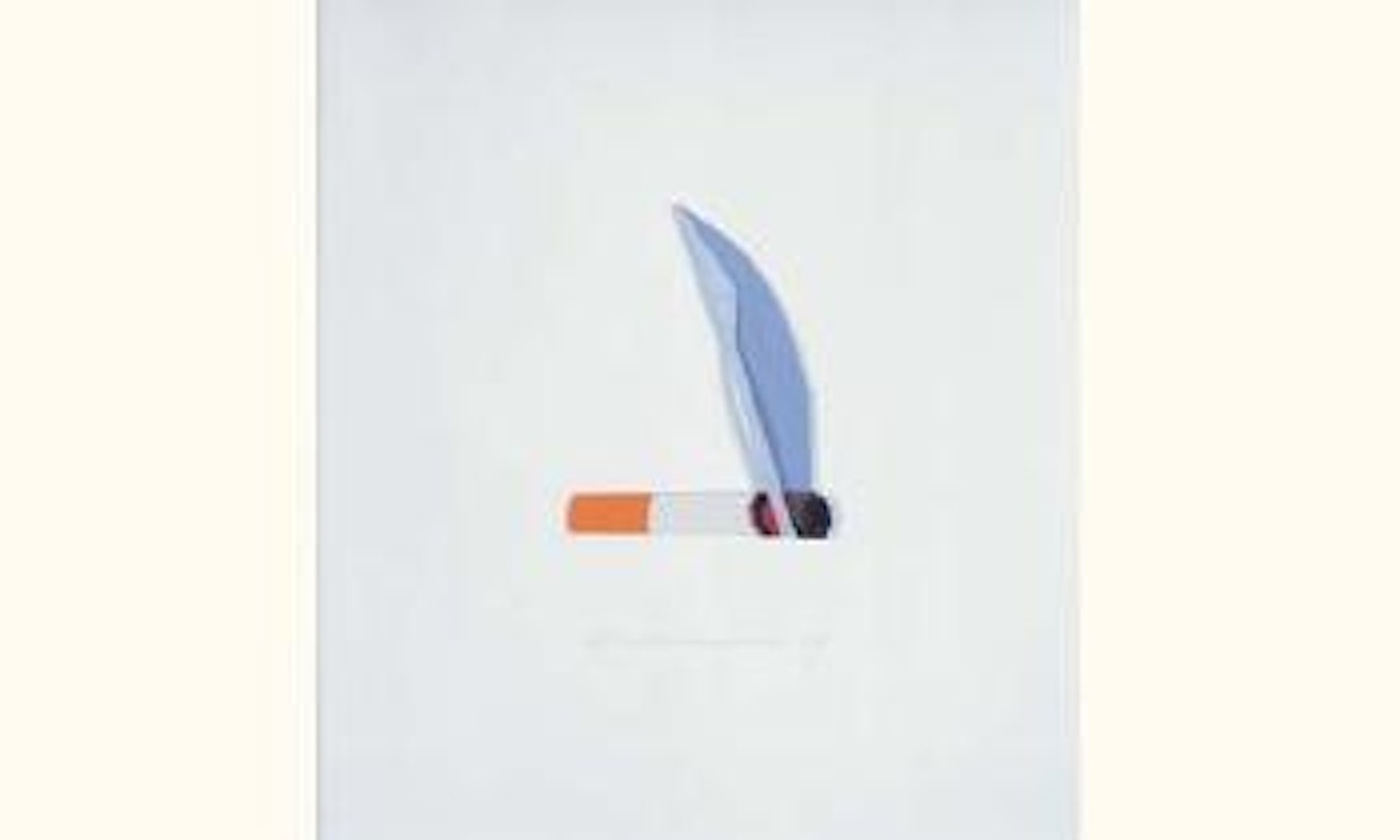 Smoking cigarette by Tom Wesselmann