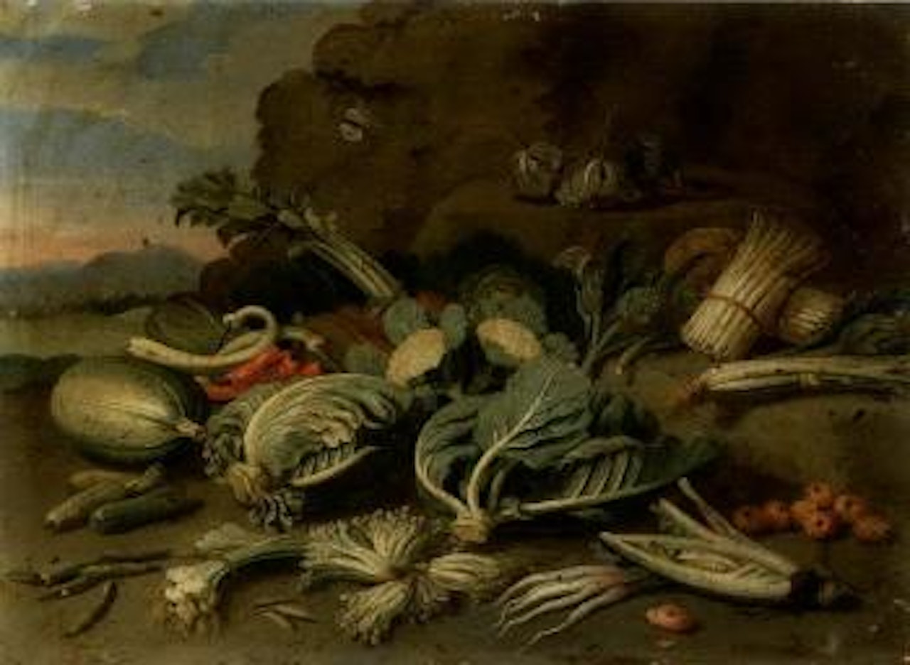 Still lives of vegetables by Jan Van Kessel The Elder