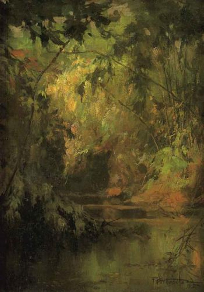 Tropical lagoon by Fernando Amorsolo