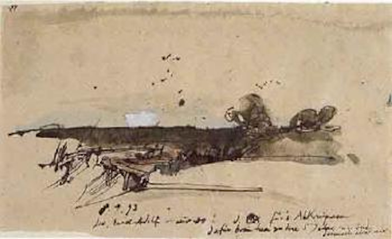 Untitled - landscape by Horst Janssen