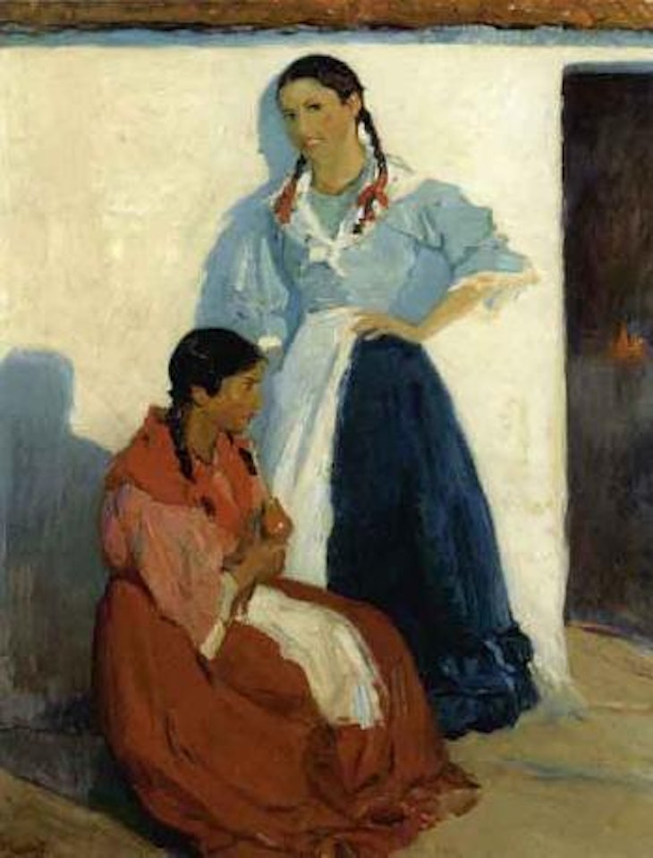 Two Argentine land girls, Chinas by Ernesto Valls