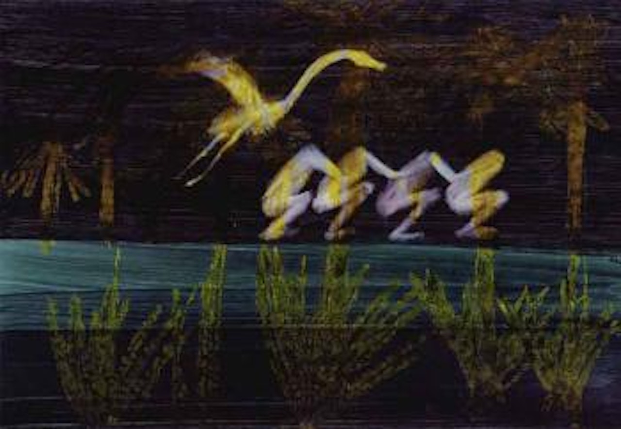 Bird and dancers by Sidney Nolan