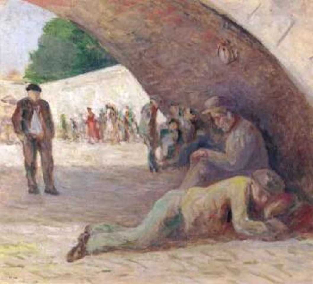 Le repos sous le pont by Maximilien Luce