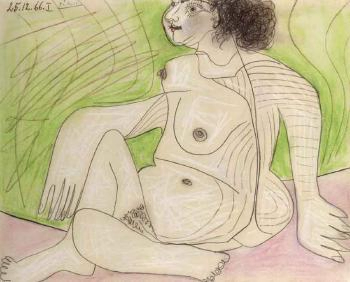 Femme nue assise by Pablo Picasso