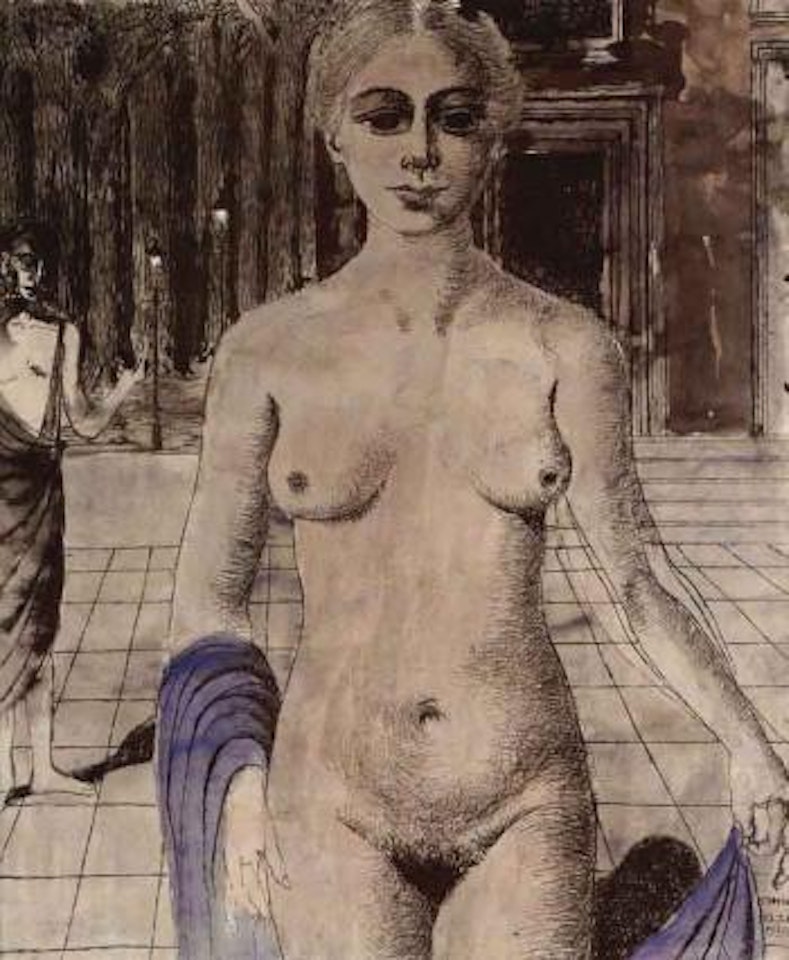 Phryne devant ses juges by Paul Delvaux