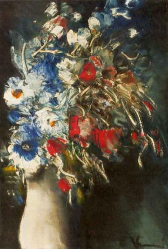 Bouquet de fleurs au vase blanc by Maurice de Vlaminck