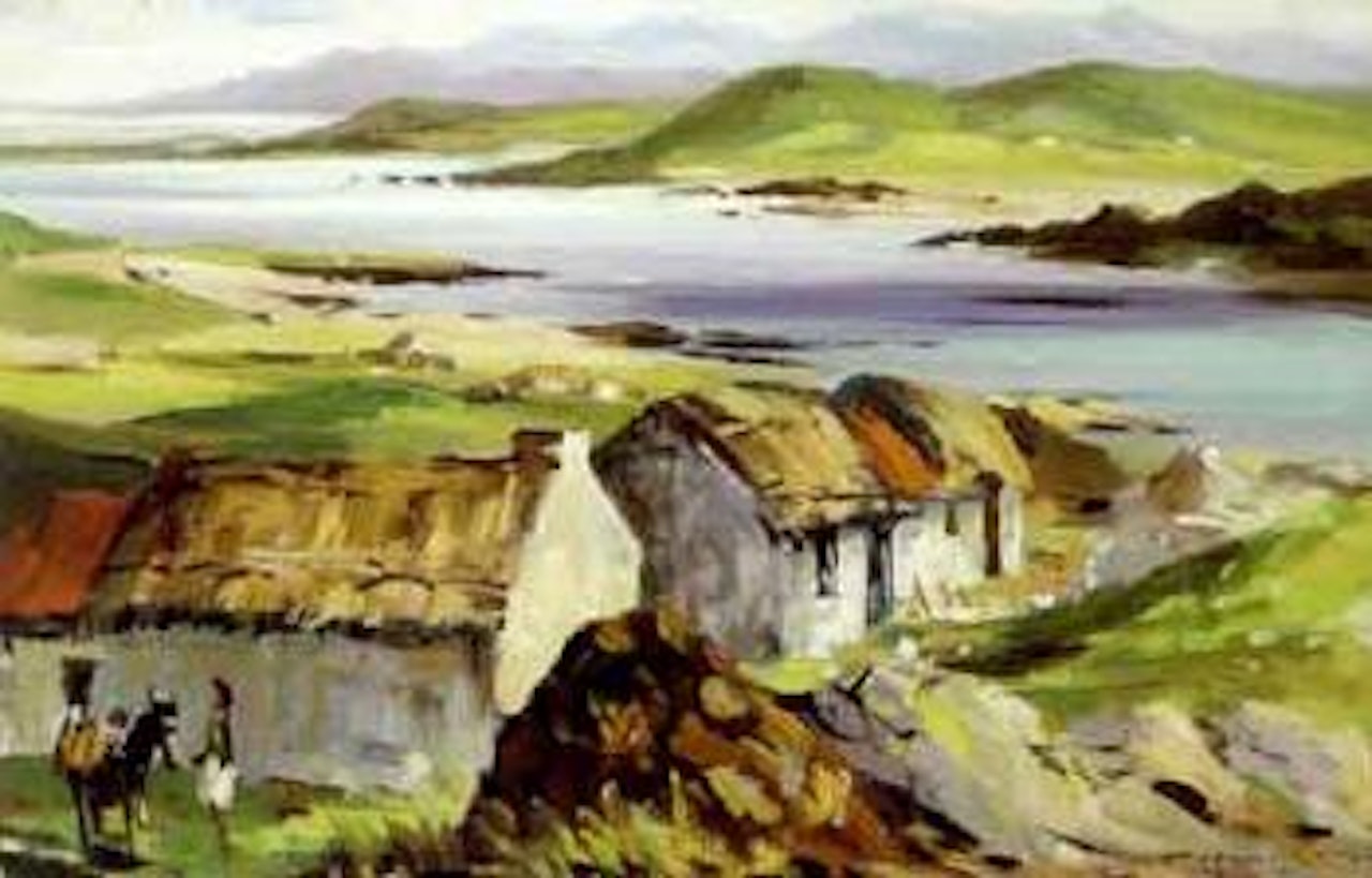 Cottages, Atlantic Drive, Donegal by Kenneth Webb