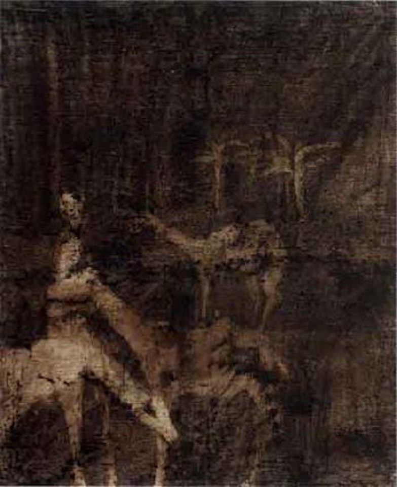 Burke and Camels by Sidney Nolan