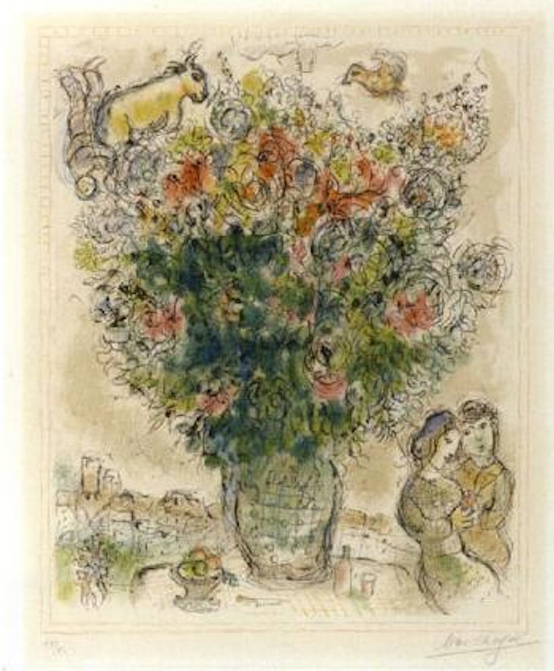 Multicolour bouquet by Marc Chagall