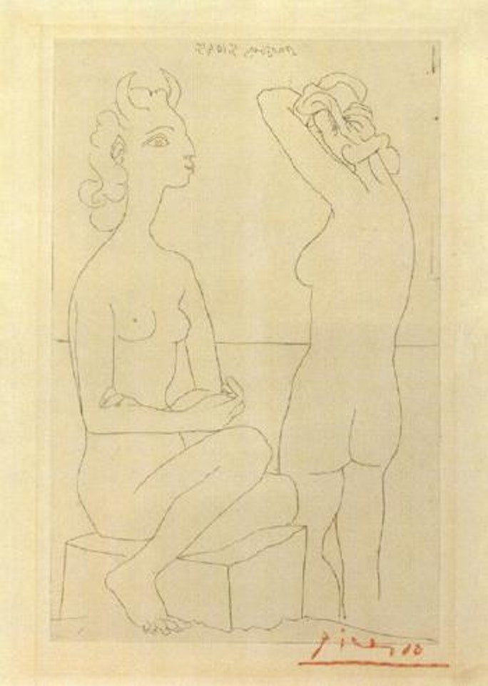 Femme chevre et nu by Pablo Picasso