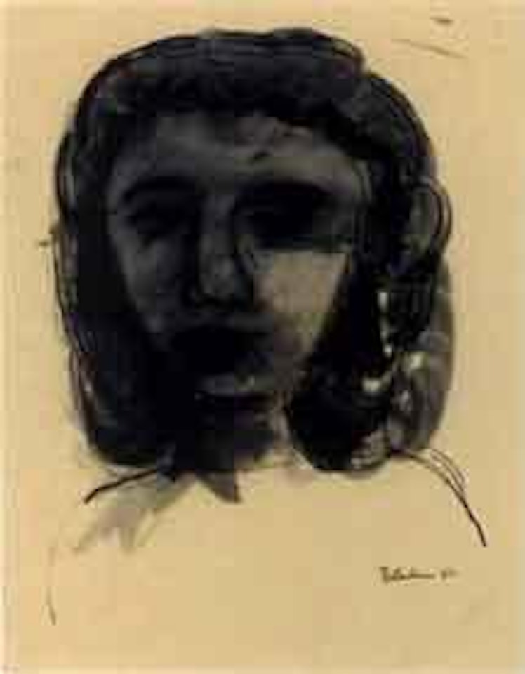 Portrait of a girl by Charles Blackman