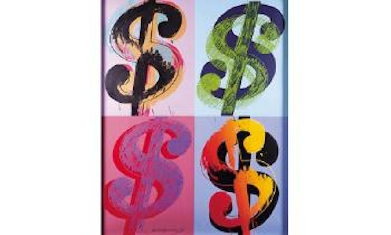 Dollar, quadrant by Andy Warhol