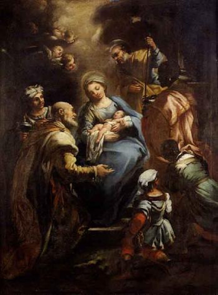 L'adoration des Mages by Circle of Luca Giordano