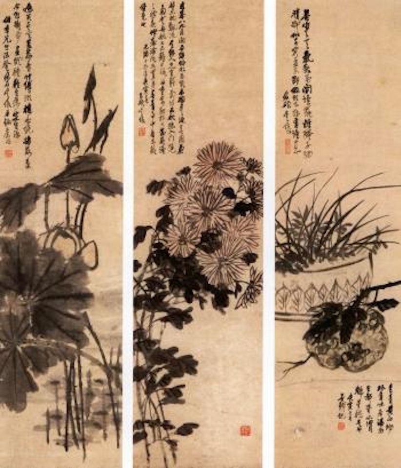 Flowers of the four seasons by Wu Changshuo
